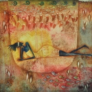 8-Auction XI Longing For Love, 1990RM 18,480.00-SOLD | Oil on canvas | 85 x 85 cm