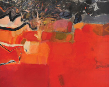 41-Tajuddin-Ismail-Red-Earth-Synergy-2006-Acrylic-on-canvas-173-x-173cm-Signed-title-and-dated-on-verso.