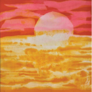 Sunrise, 1984 RM 1,980.00-SOLD | Batik | 70 x 63 cm