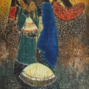 8-Auction VIII Keeping Songbirds, 2000 RM 4,180.00-SOLD | Batik | 74 x 47.5 cm