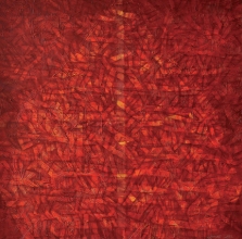 Nizar Kamal Ariffin (2012) Siri Pohon Beringin - Daerah 28 Acrylic on canvas 100 x 100 cm