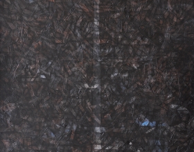 Nizar Kamal Ariffin (2012) Siri Pohon Beringin - Daerah 29 Acrylic on canvas 100 x 100 cm SOLD
