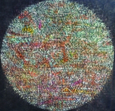 Nizar Kamal Ariffin (2012) Siri Pohon Beringin - Daerah Dunia, 152 x 152, Acrylic on Canvas SOLD