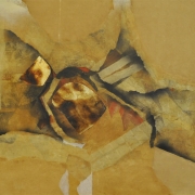 1-Meeting Point Series, 1970’s RM 17,050.00-SOLD | Mixed media and collage laid on board | 100.5 x 121 cm