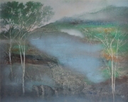 2-Dawn, 1986 RM 13,200.00-SOLD | Mixed media on paper | 61 x 76 cm