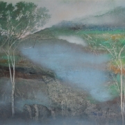 2-Dawn, 1986 RM 13,200.00-SOLD | Mixed media on paper | 61 x 76 cm
