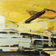1-New Village VII, 2007 RM 5,500.00-SOLD | Oil on canvas | 61 x 61cm