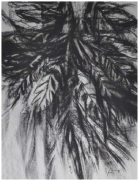 4-Leaves, 2002 RM 2,090.00-SOLD | Charcoal on paper | 52 x 76 cm