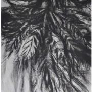 4-Leaves, 2002 RM 2,090.00-SOLD | Charcoal on paper | 52 x 76 cm