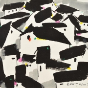 Roofs, 1997 RM 7,840.00-SOLD | Lithograph, Edition 22:160 | 44.5 x 48 cm