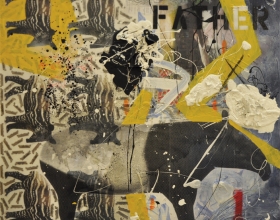 17-Suhaimi, Father (Temenggor), 2013, 91.5 x 91.5cm, mixed media on canvas