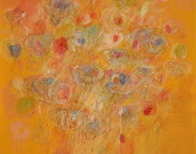 20-Tajuddin Ismail, Bloom (Springfield), 2013, 77 x 77 cm, Acrylic and oil on canvas