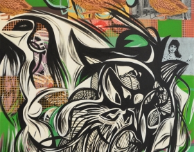 23-Zulkifli Yusoff, Malaya Series (Nona Singapura) Acrylic on canvas, 121 x 91