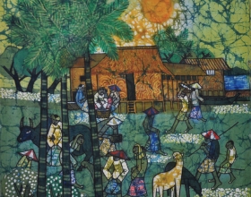 7-Kwan Chin "Harmony 2013" WWF 2013 78 x 76 cm, Batik