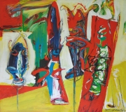 21-A Festival of Masks, Siri Topeng (mask Series) 1997RM 47,300.00-SOLD | Acrylic on canvas | 121.5 x 137 cm