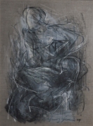 24-RM 12,100.00-SOLD RM 12,100.00-SOLD | Mixed media on jute | 25.5 x 25.5 cm