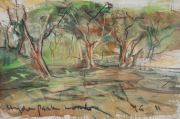 37-Hyde Park London, 2011 RM 3,584.00-SOLD | Mixed media on paper | 23.5 x 30 cm