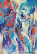 39-Siri Tari-Lambak II, 1993 RM 61,600.00-SOLD | Mixed media on canvas | 92 x 61.5 cm