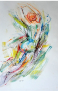 5-Siri Segerak Sketch II, 1999 RM 7,150.00-SOLD | Mixed media on paper | 42 x 28 cm
