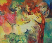 Yusof Ghani, Hijau Series-Kemunting, 2000, Oil on canvas, 122 x 145cm(1)