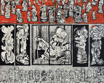 15-Zulkifli-Yusoff-The-Cage-1997-Acrylic-on-canvas-152-x-152cm