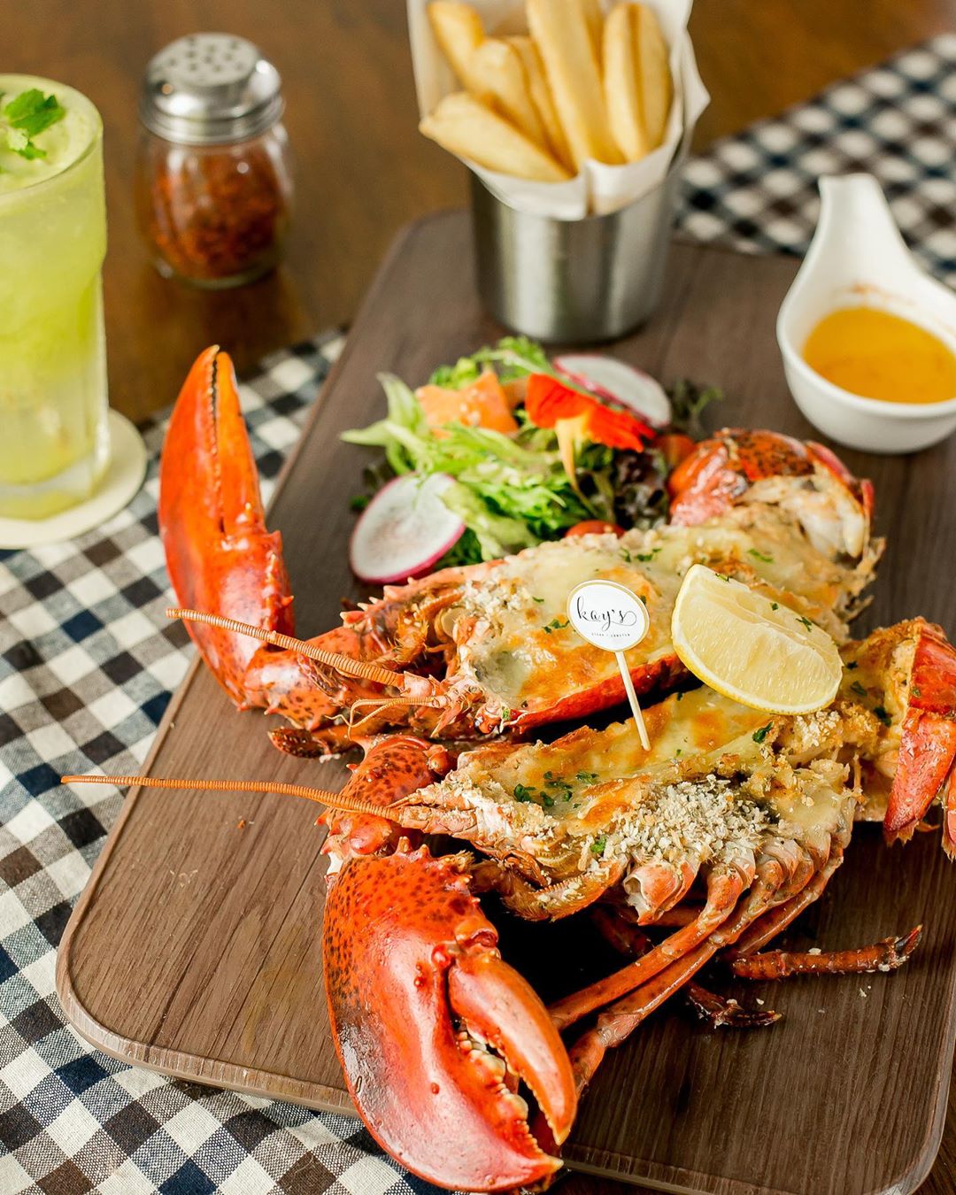 Lobster kays Menu