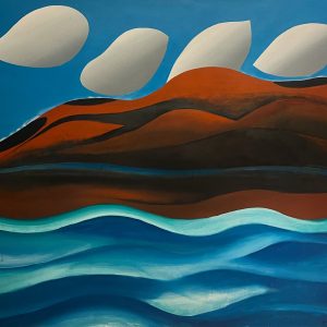 Khoo Sui Hoe 4 Clouds Landscape, 1971 Oil on canvas 87 x 100 cm